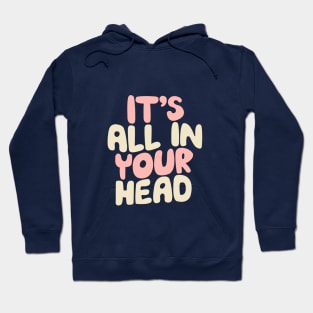 Its All in Your Head Pink Peach and White Hoodie